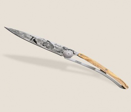 Couteau Manche bois Olivier - Van Life - Deejo