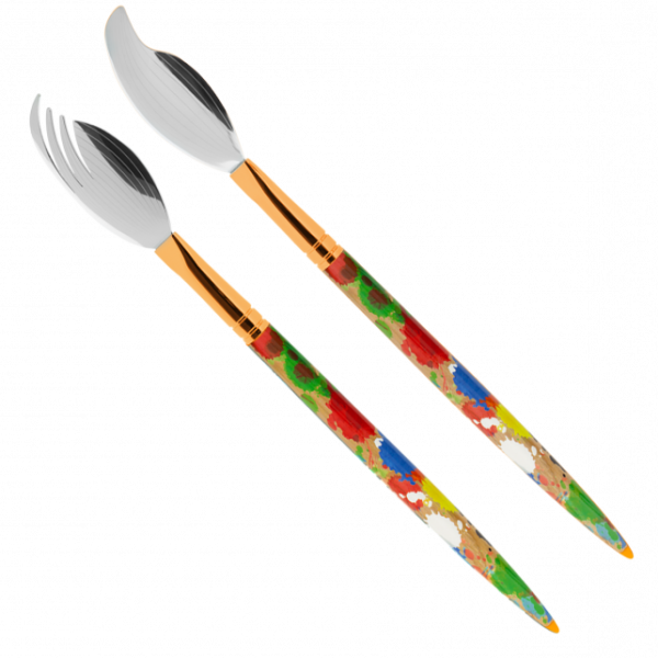 Couverts � salade - Atelier des artistes Paint Pylones