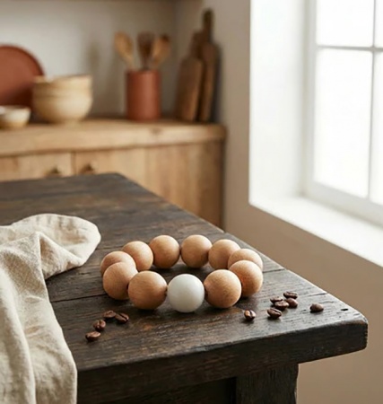 Dessous de plat Nid � en billes de H&ecirc;tre massif � Reine M&egrave;re