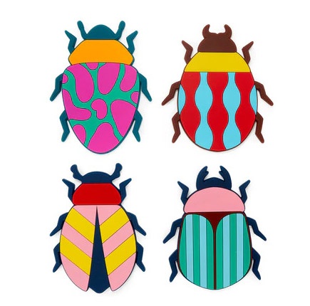 Dessous de verre set de 4 - The Beetles - Balvi