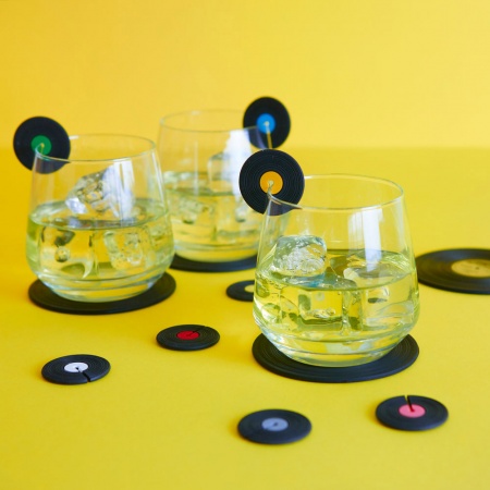 Dessous de verre Vinyle set de 4 - The Coaster - Balvi