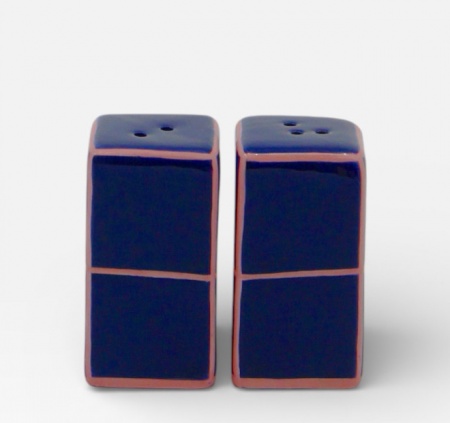 Ensemble sali&egrave;re & poivri&egrave;re Tile Bleu-rose - Table Machine