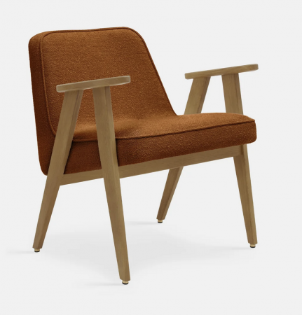 Fauteuil 366 en tissu Boucle Sierra