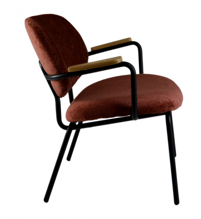 Fauteuil Clam accoudoir bois - Résistub