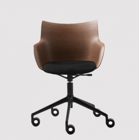 Fauteuil de bureau Q/wood - hauteur réglable - Kartell