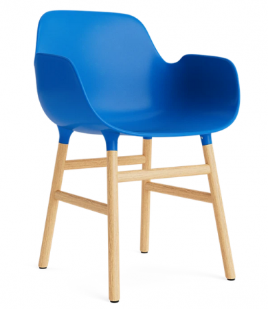 Fauteuil Form pieds chêne