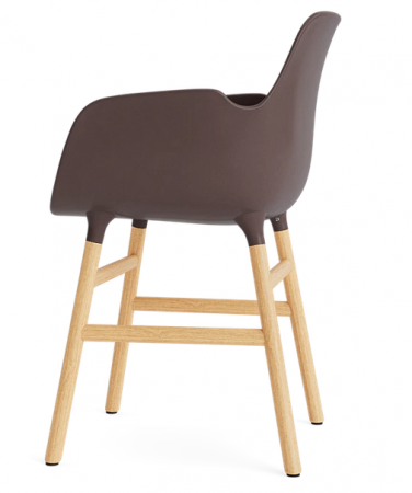 Fauteuil Form pieds chêne