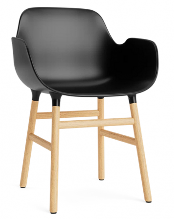 Fauteuil Form pieds chêne