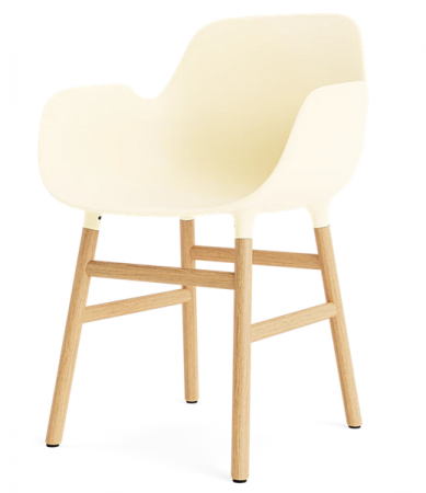 Fauteuil Form pieds chêne