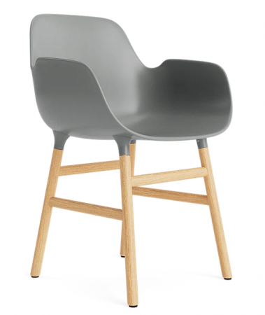 Fauteuil Form pieds chêne