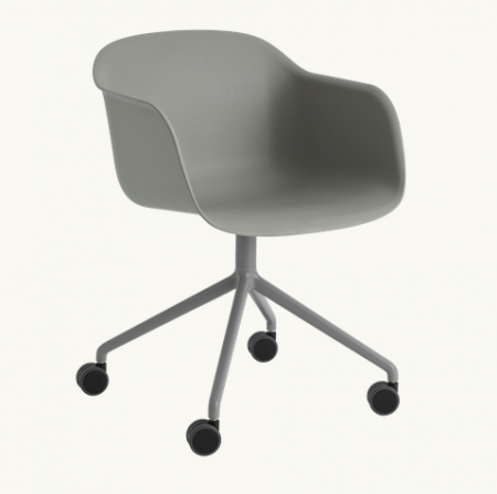 Fiber Armchair Base Pivotante / Roulette - Muuto 