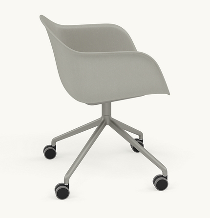 Fiber Armchair Base Pivotante / Roulette - Muuto 