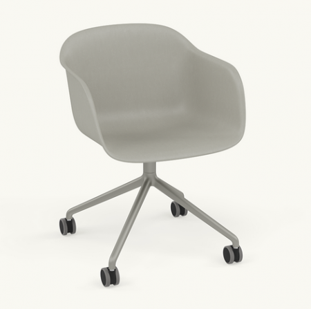 Fiber Armchair Base Pivotante / Roulette - Muuto 