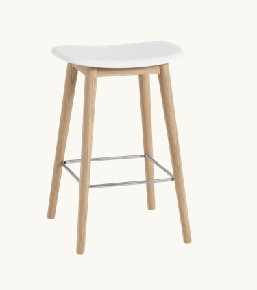 Fiber Counter H65cm Base en bois - Muuto 