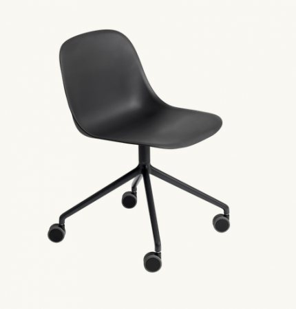 Fiber Side Chair Base pivotante / Roulette - Muuto 