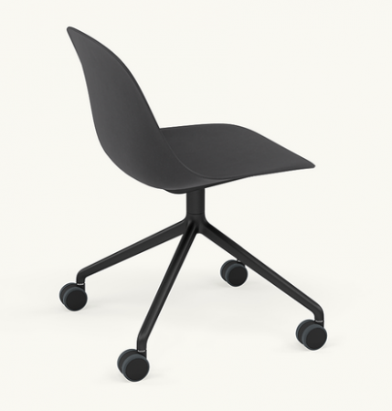 Fiber Side Chair Base pivotante / Roulette - Muuto 