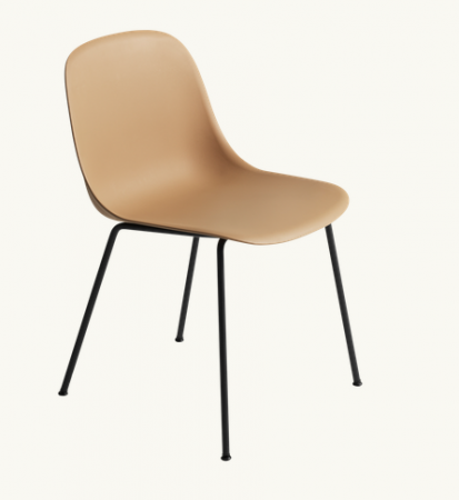 Fiber side chair pied acier