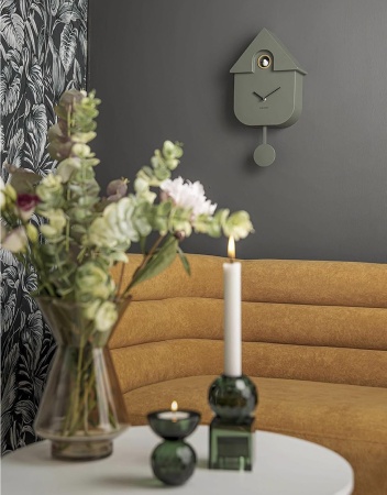 Horloge Coucou vert Olive pendule - Karlsson