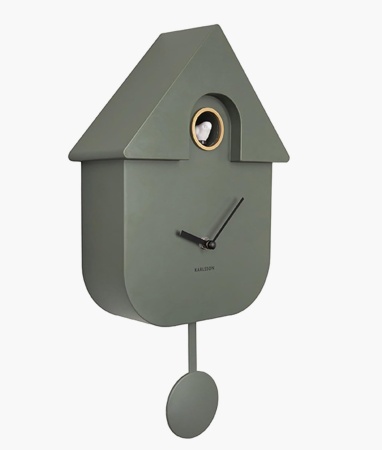 Horloge Coucou vert Olive pendule - Karlsson