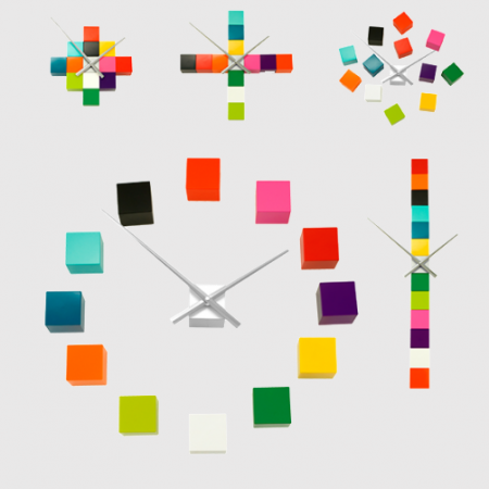 Horloge cubes mufti couleurs - Karlsson