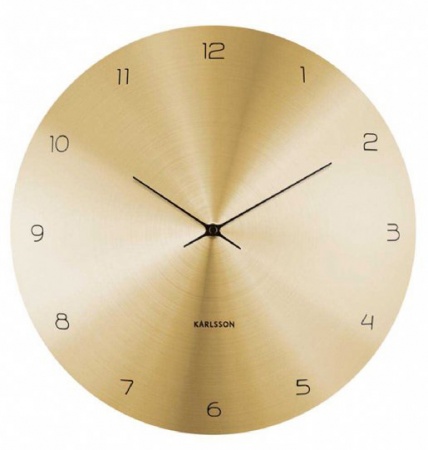 Horloge Dome disc dorée - Karlsson