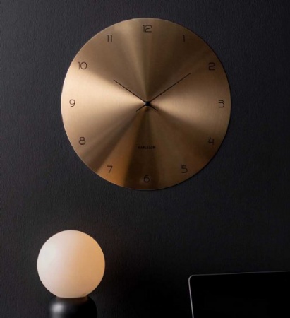 Horloge Dome disc dorée - Karlsson