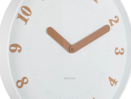 Horloge murale Amena -Diam.40cm Blanche - Karlsson