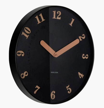 Horloge murale Amena -Diam.40cm Noire - Karlsson
