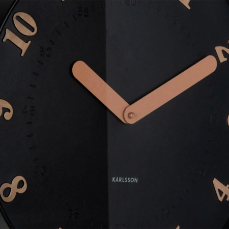 Horloge murale Amena -Diam.40cm Noire - Karlsson