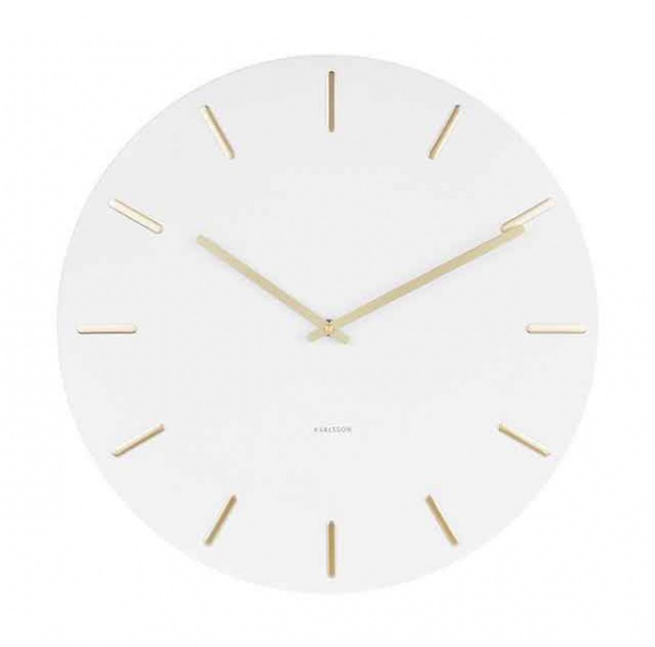 Horloge murale Charm D.32cm Blanche- Karlsson