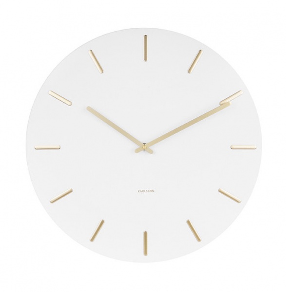 Horloge murale Charm D.45cm Blanche - Karlsson