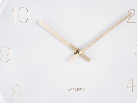 Horloge murale Charm nombres D.32cm Blanche- Karlsson