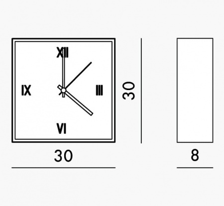Horloge Tic & Tac Philippe Starck Dor&eacute;e - Kartell