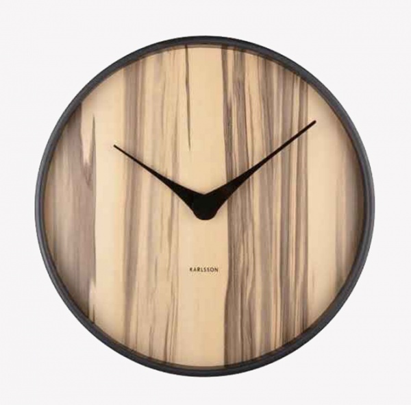 Horloge Wood Melange - lbois clair- Karlsson