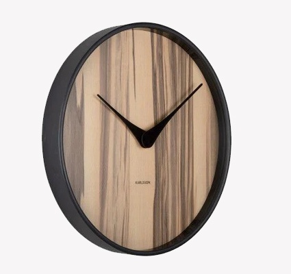 Horloge Wood Melange - lbois clair- Karlsson