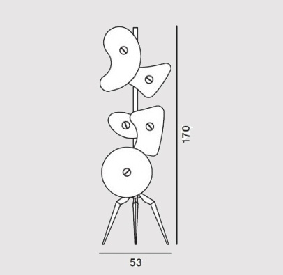 Lampadaire  ORBITAL Blanc - FOSCARINI