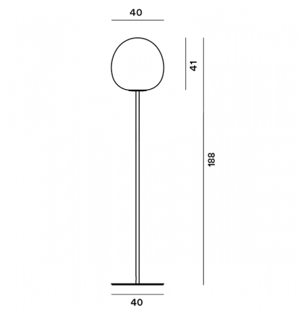 Lampadaire Rituals XL H.189cm- Foscarini