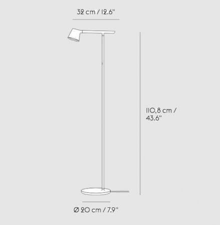 Lampadaire TIP LED - Muuto