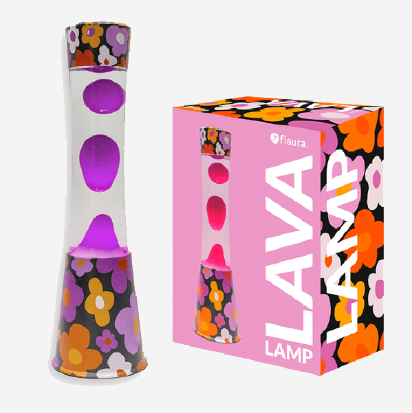 Lampe � lave Fleurs psych�d�liques - Fisura
