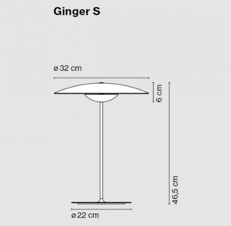  LAMPE À POSER GINGER S  CHÊNE  MARSET