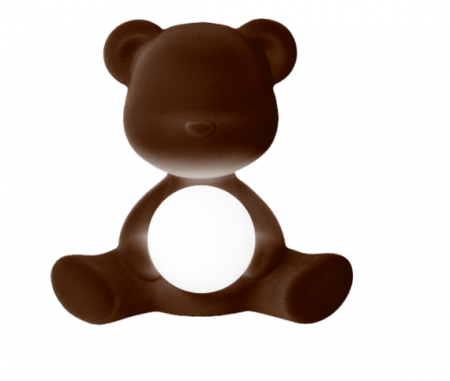 Lampe à poser Teddy girl rechargeable velvet - Qeeboo