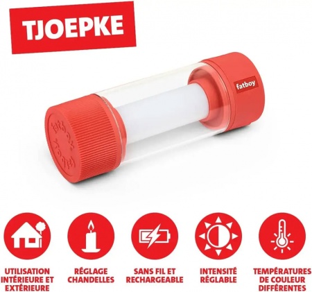 Lampe baladeuse sans fil - Tjoepke LED rouge - Fatboy