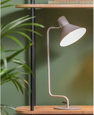 Lampe de bureau - Retro Curved - Gris chaud - Leitmotiv - Present Time