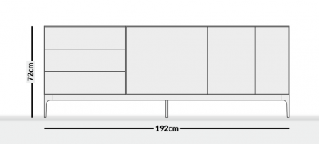 lauki blanc 192 cm