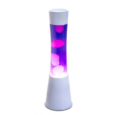 Lava lampe blanche Violet - Fisura