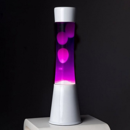 Lava lampe blanche Violet - Fisura