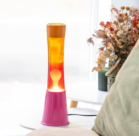 Lava lampe rose et orange d&eacute;grad&eacute; - Fisura