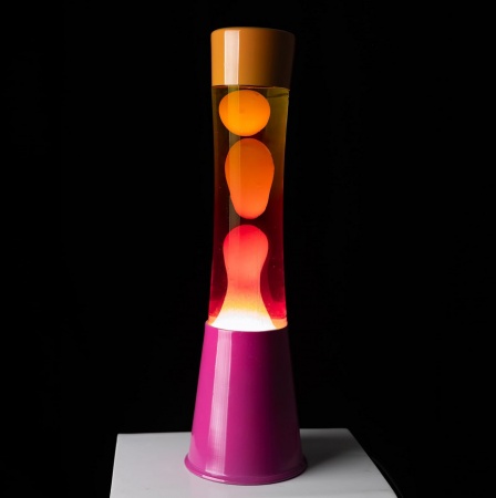 Lava lampe rose et orange d&eacute;grad&eacute; - Fisura