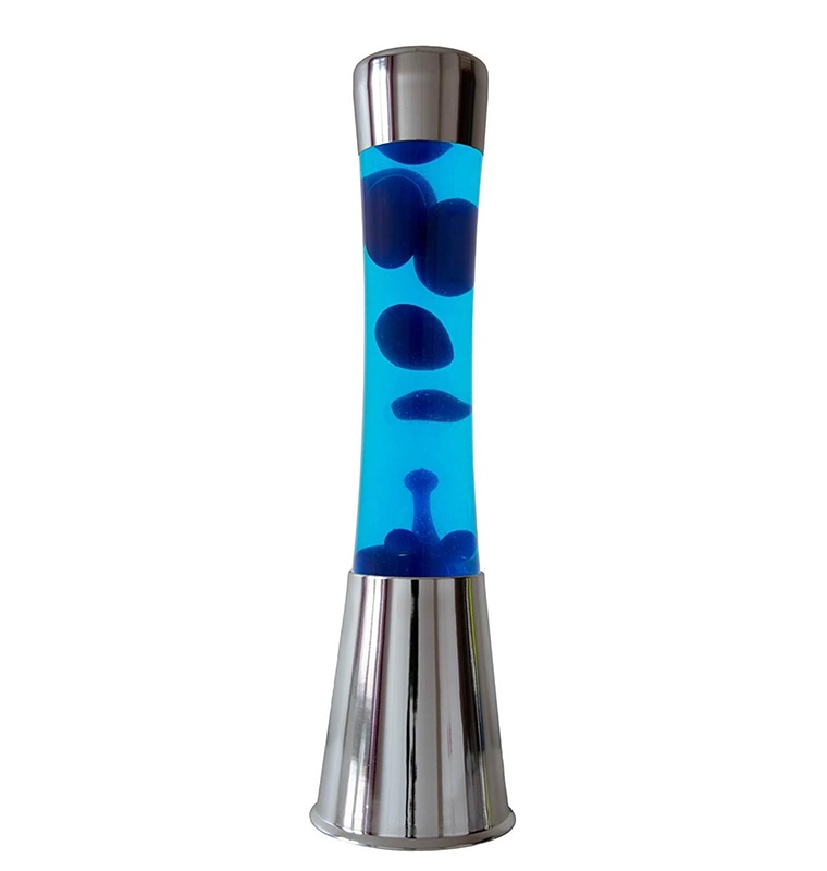 Lava lampe silver Bleu- Fisura