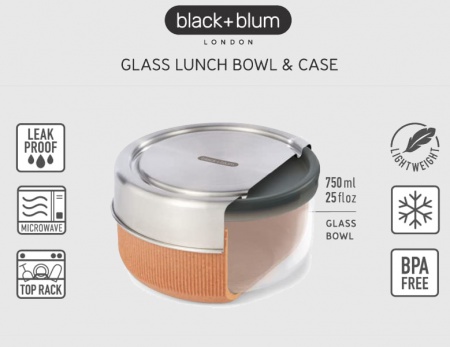 Lunch box - verre 750ml - Black+Blum